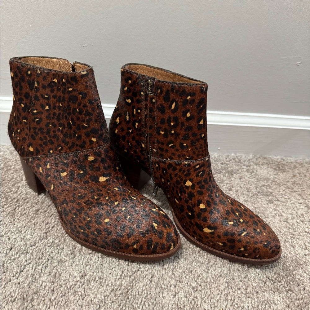 Madewell Calf Hair Ankle Boot - Neverworn
